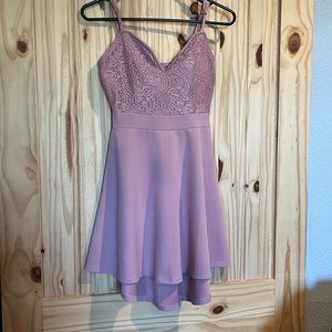 Hi-Lo mauve dress